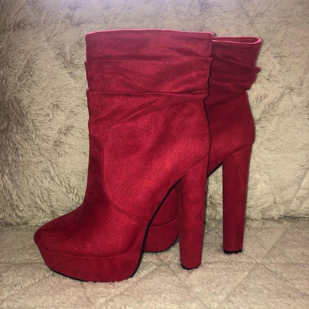 Red Heeled Booties